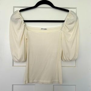 Reformation puff sleeve top Small